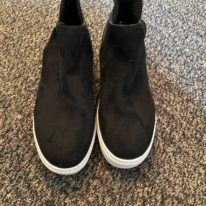 Black SODA wedge sneakers - sz 9